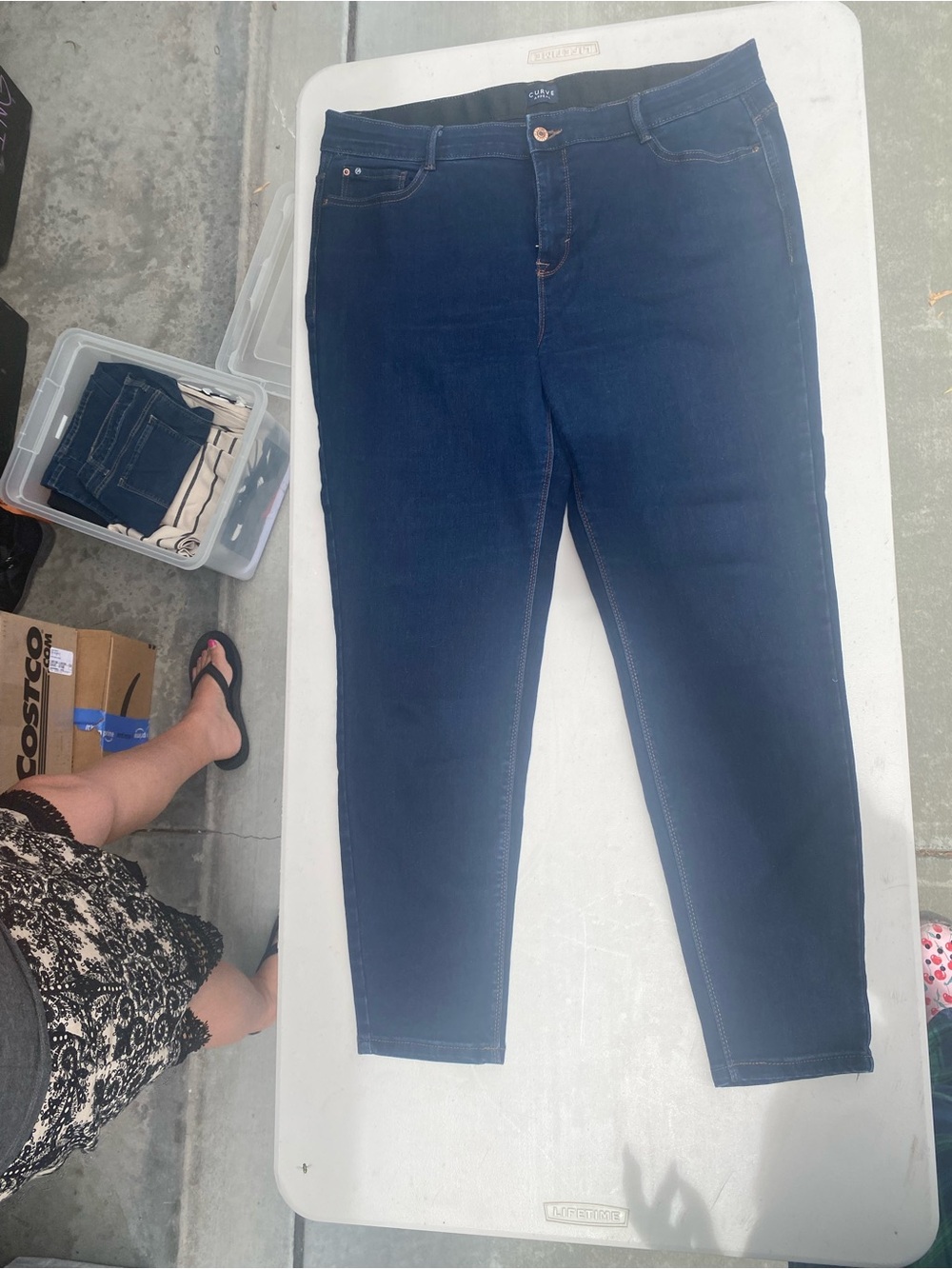 Dark Blue Women's Stretch Skinny Jeans
